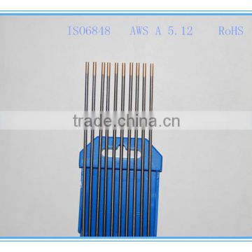 1/16'' X7 '' WL15 Lanthanated tungsten tig weld electrodes gold tip 10piece/pack from Beijing