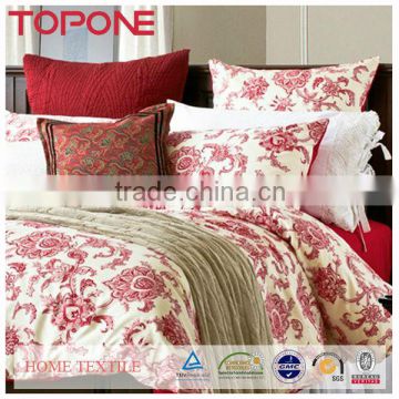 Hot sale printed sleeping cheap home duvet cover sets 100% cotton