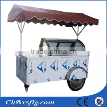Durable crepe cart with 100% original street food cart design,movable ice cream vintage cart for sale
