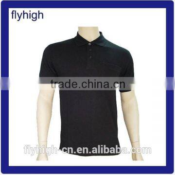 plain black cotton polo t shirts manufacturers China