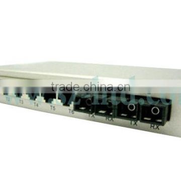 High reliability and stability 2-FX-Port-6-TX SM Fiber Optic Ethernet Media Converter