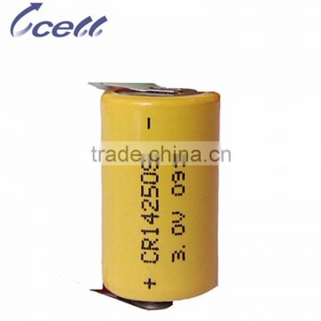 1/2AA 3V 900mAh CR14250SE Polymer lithium ion battery