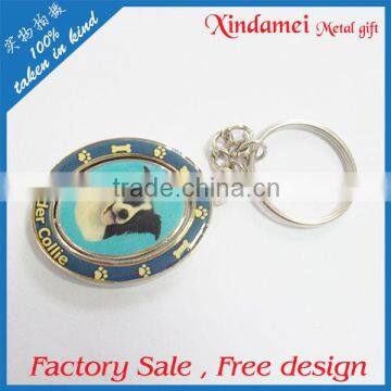 Custom Hot sell logo cheap iron key ring