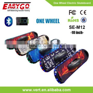 CE certification and 60V Voltage 10" one wheel self balancing cheap electric skateboard SE-M12
