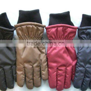 100% polyester nylon ski gloves