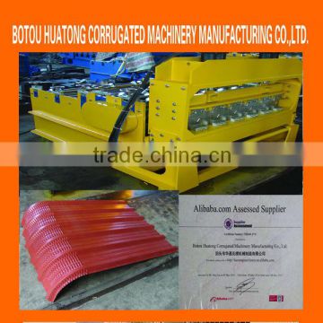 Color metal arch roofing sheet machine