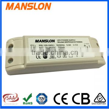Foshan power supplier high pfc 700ma led driver with TUV approval