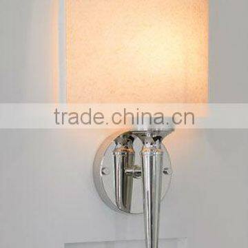 UL & CUL Listed Indoor Wall Light with Parchment Half-shade