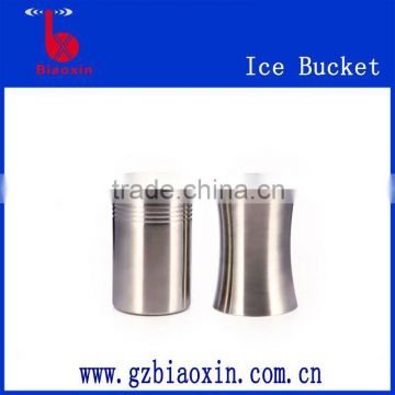 Mini steel ice bucket wine cooler