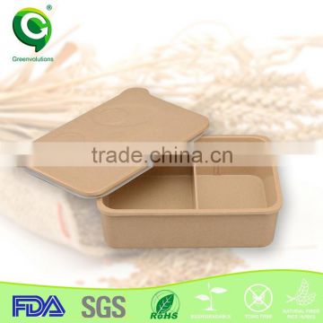 Christmas gift biodegradable rice husk packing a bento box