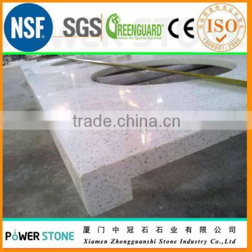 White Artificial Stone Granite Quartz Countertop Vanity Top