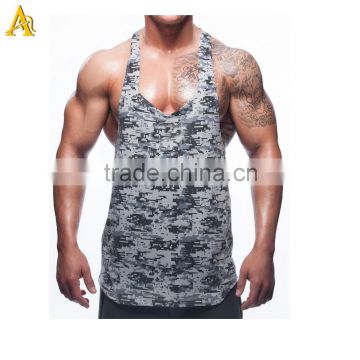 2016 stringer tank top with camouflage men's y back tank top