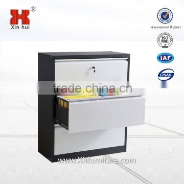 Modern office furniture 3 drawer lateral steel filing cabinet