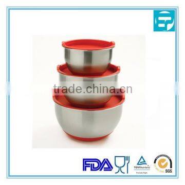 Stainless Steel cake mixing bowl for cake with lid