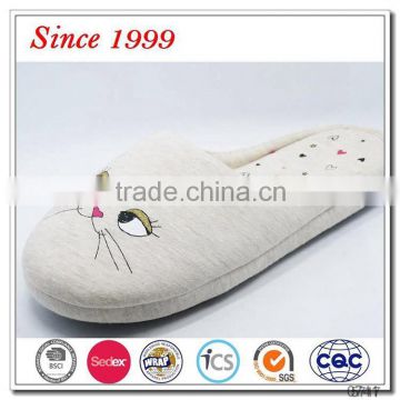 funny cat embroidery house animal slipper