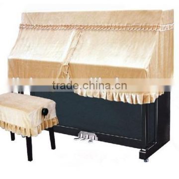 polyester velvet piano cover half height piano topper