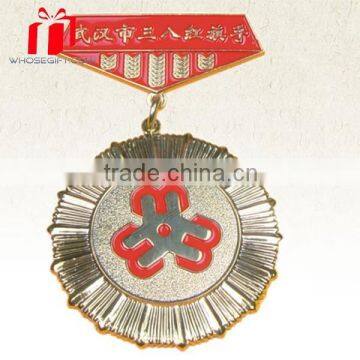 High Quality Custom Casting Gold Plating Medal,Enamel Medal With Ribbon