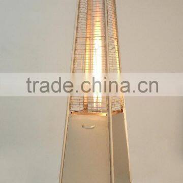 Pyramid flame heater