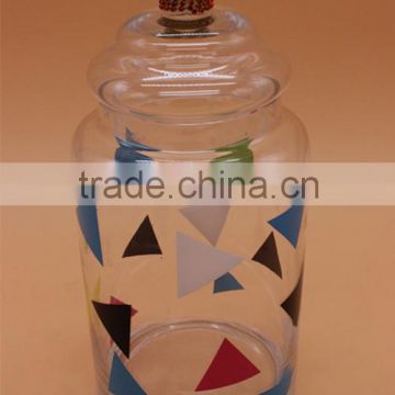 Glass Tall And Thin Candy Jar For Decoration