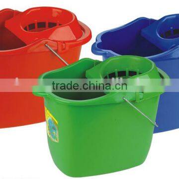 10L Plastic mop bucket with wringer,plastic mop bucket