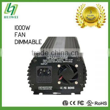 Lighting Fixture Original Manufacturer Electronic ballast 1000W Dimmable With Cooling Fan