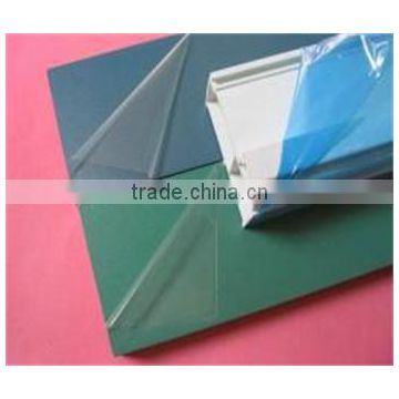 Protective film with very high adhesive for dull painted aluminum profile