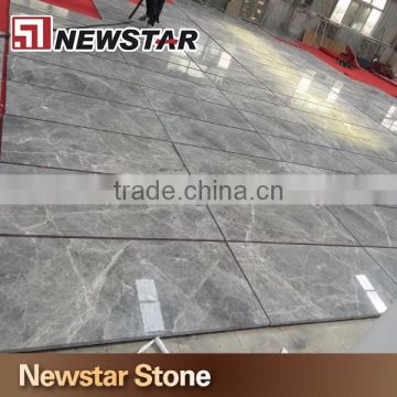 Chinese polished Silver mink grey marble natural stone tile marble tile floor