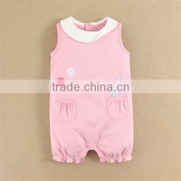 2015 baby clothing baby animal romper sunsuit girl