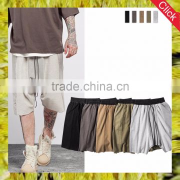 2017 wholesale summer new style high quanlity comfortable casual custom short men short harem pants hip hop street