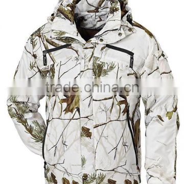 2016 White CAMO Hunting Jacket for winter