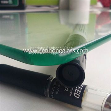 8mm Clear Tempered Glass Pencil Polished Edge