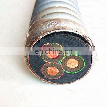 QYEEY Round ESP power cable, 3 core submersible pump cable high temperature and oil resistance cable