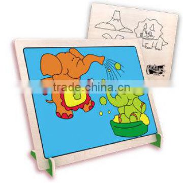 Educational elephant DIY drawing board
