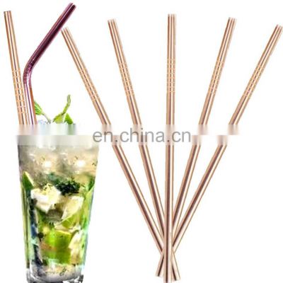 New Design Eco friendly Stainless Steel Drinking Straw With Cleaning Brush