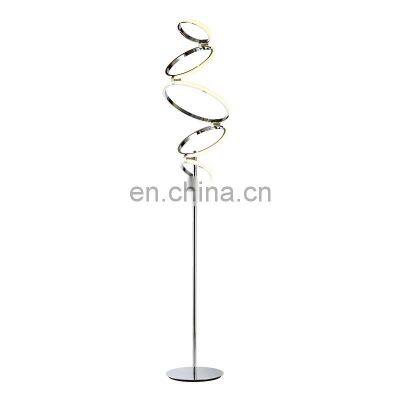 HUAYI New Product Nordic 36w Home Hotel Bedroom Living Room Corner Standing Modern LED Floor Lamp