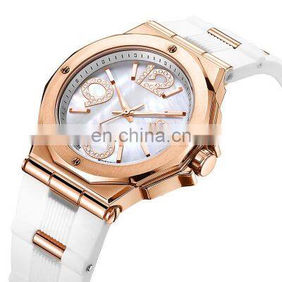 shenzhen dualtime wholesale custom stainless steel ladies sport watch