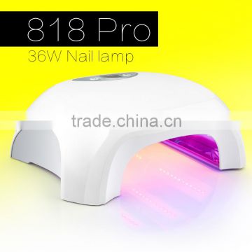 Professional 36w uv nail lamp uv lamp 36w uv lamp nail machine with 4pcs 9w full led uv bulbs