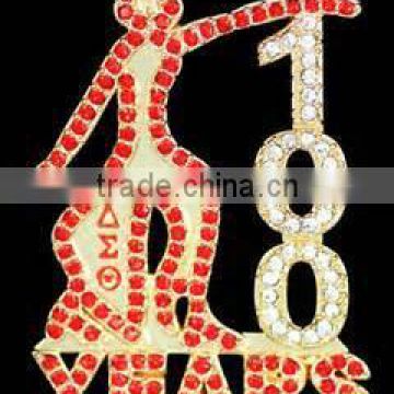Wholesale vnistar delta sigma theta lady fortitide brooch 100 years lapel mascot jewelry cheap