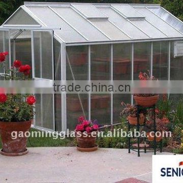 Tempered glass house