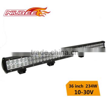 top quality! 36 inch 234w 2 row car led light bar driving on off road jeep