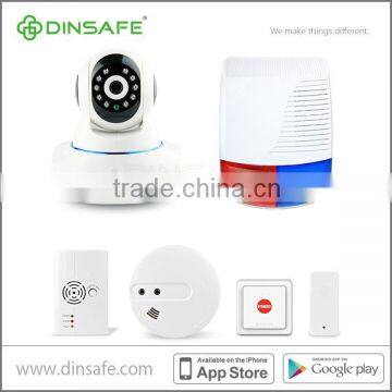 Wireless LCD alarm system for home security, operated by App