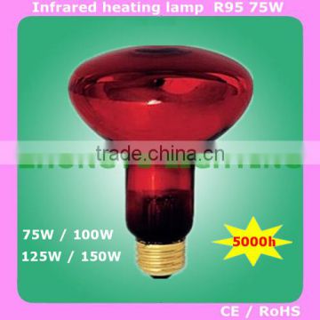 R95(R30) 75W E27 medical heat lamp bulb