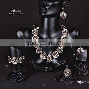 Fashion turkish style silver plated necklace Yekdem 1521