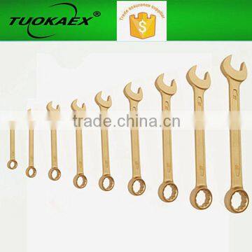 Non sparking tools factory supplier aluminum bronze combination wrench