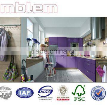 Cheap simple style melamine or laminate kitchen cabinets