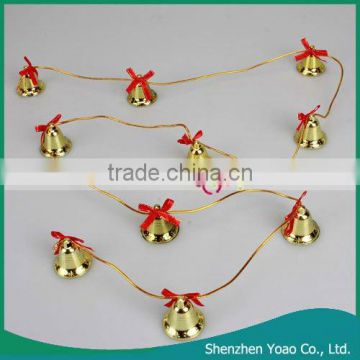 Metal Golden Bell Pin Christmas Tree Ornaments
