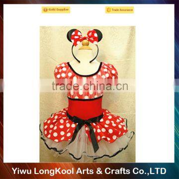 Red cute cartoon cosplay fancy baby tutu dress for sale