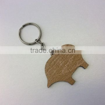 2016 promotional unique custom wood keychain SD-322
