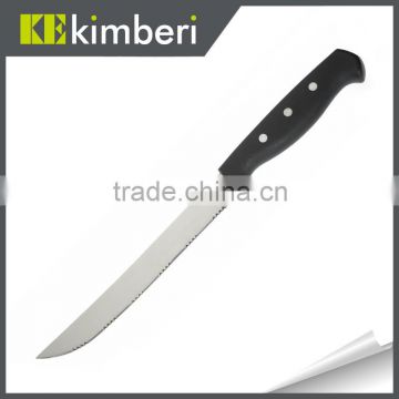 Serrated slicer knife