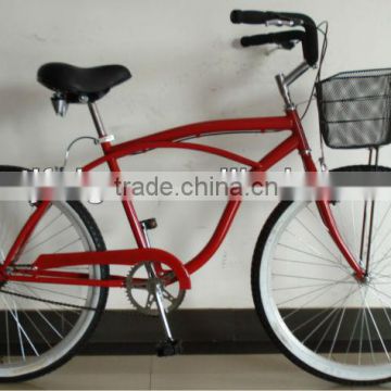 26" men red beach cycle/bicycle/bike